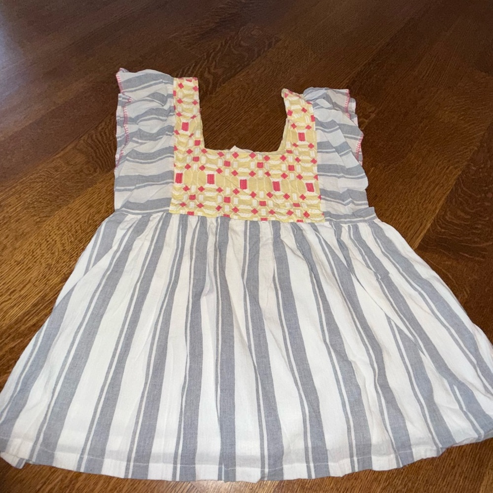 Striped Gray and Yellow Women's Blouse